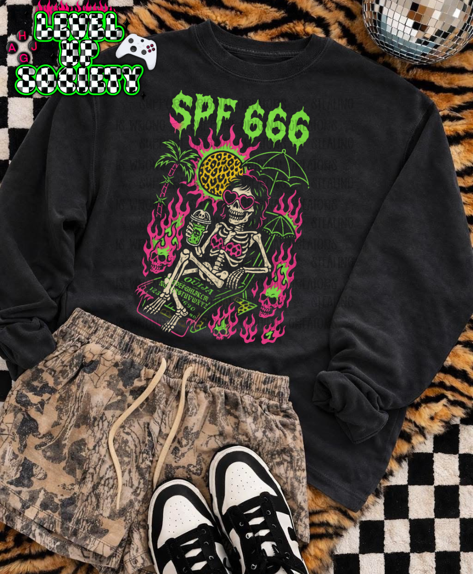 SPF 666 - BLACK TEES ONLY!