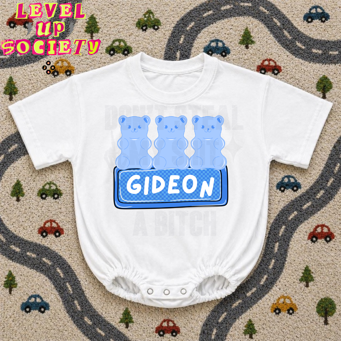 Blue gummy bear - customizable!