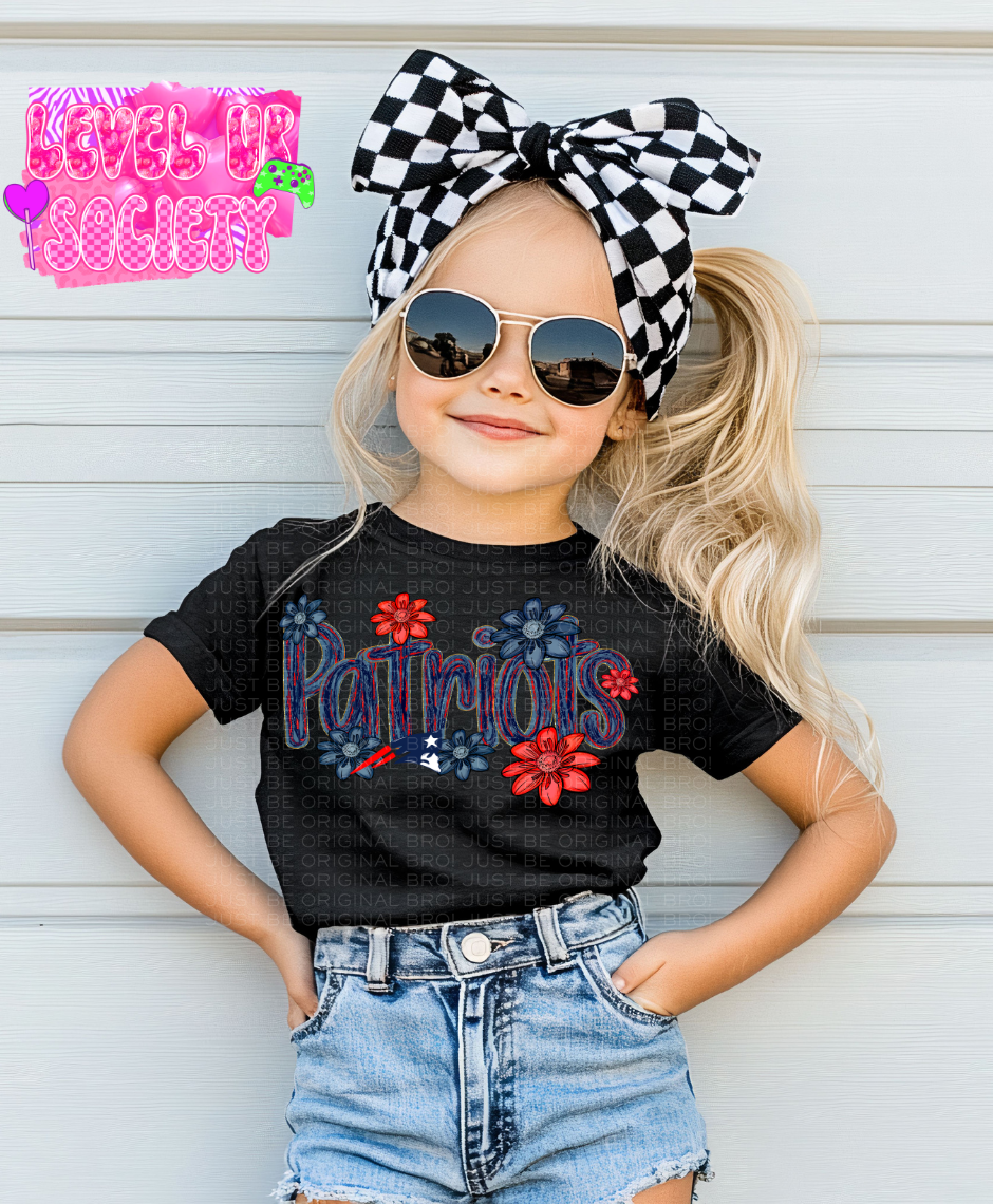 Patriots floral -Kids