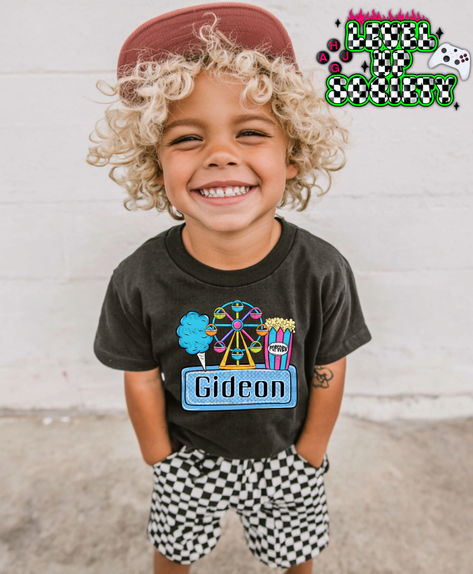 Carnival season with customizable name - blue