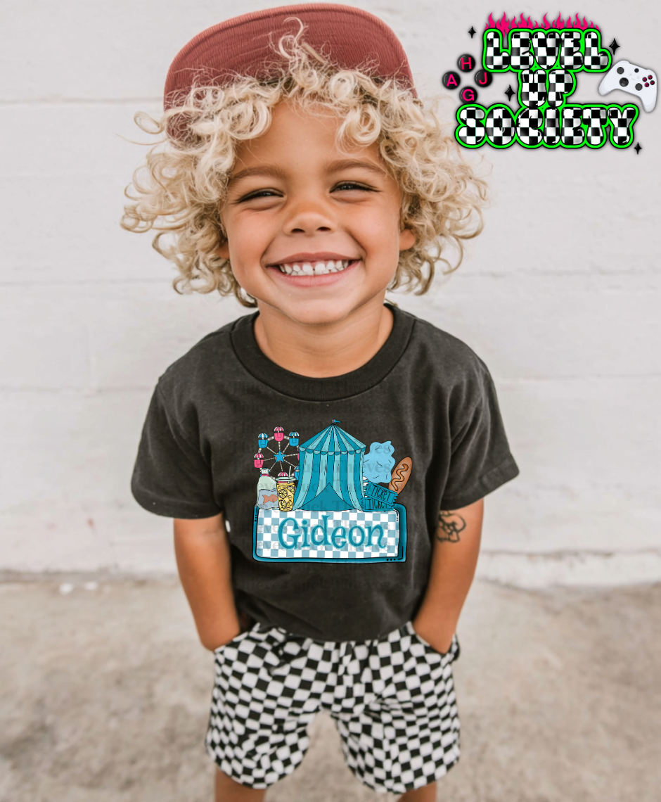 Fair season with customizable name - blue
