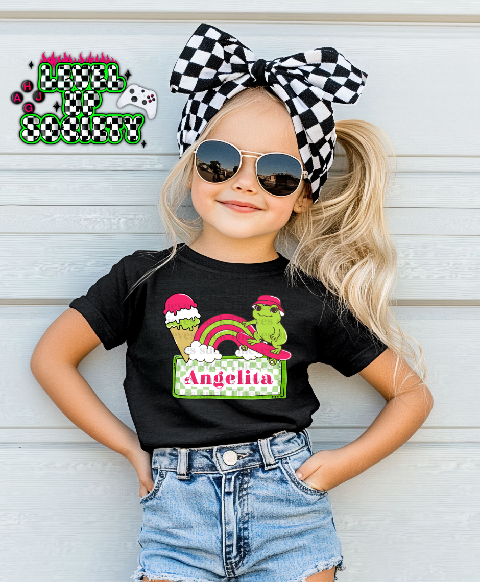 Summer froggy with customizable name