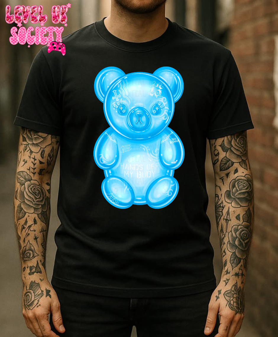 Hands off gummy bear