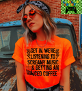 Screamy music and coffee